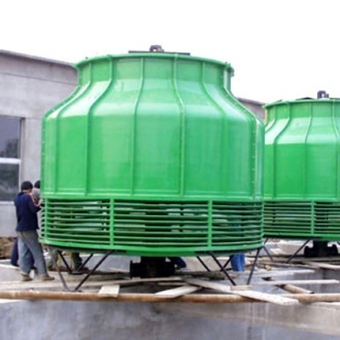 圓形逆流式冷卻塔 - 玻璃鋼冷卻塔系列 - 產品展示 - 玻璃鋼管道,玻璃鋼地熱管道,玻璃鋼排水管道 - 山東華瑞玻璃鋼